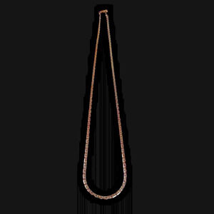 Vintage 14KGP Gold Plated Textured Link Necklace 18” 8.15g Jewelry